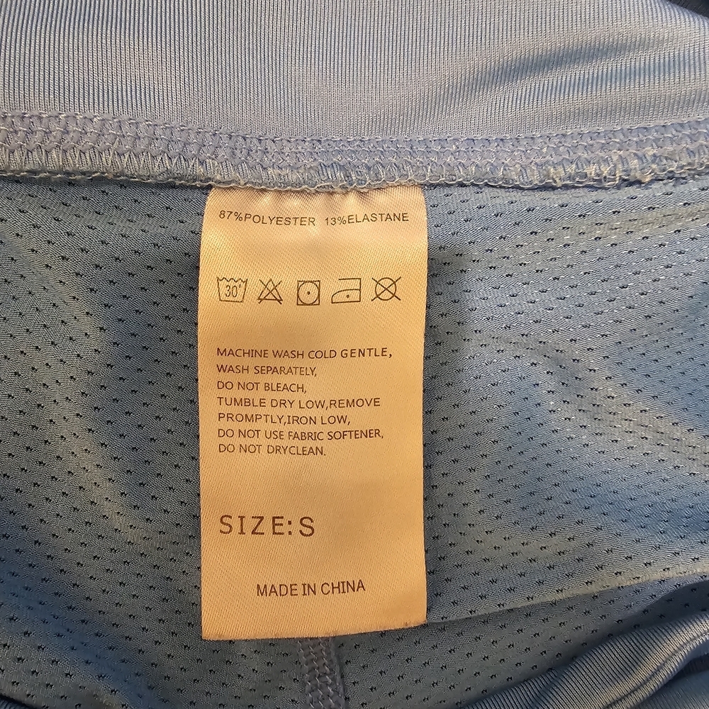 Light Blue Athletic Skort with Built-In Shorts - Picture 6 of 6